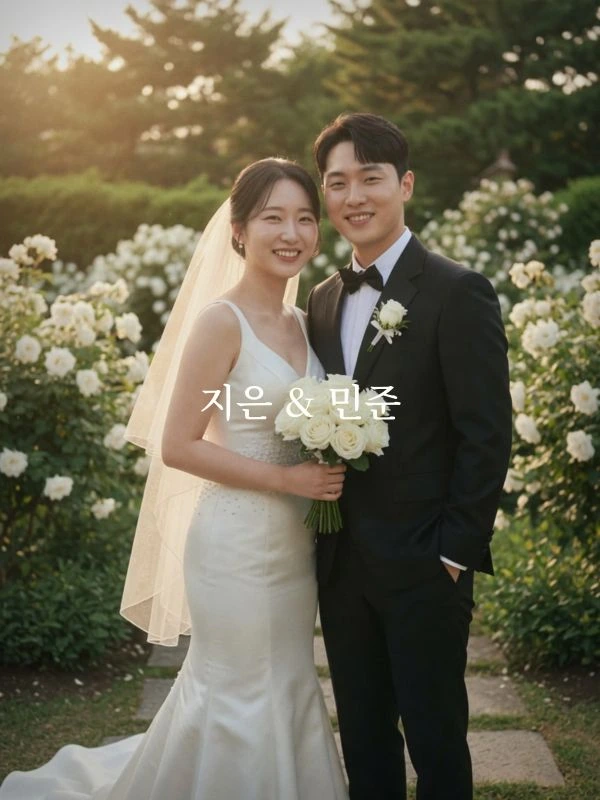 사진 중앙에 이름이 놓인 중앙 커버