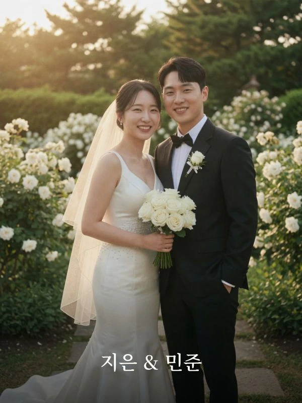 사진 하단에 이름이 놓인 하단 커버